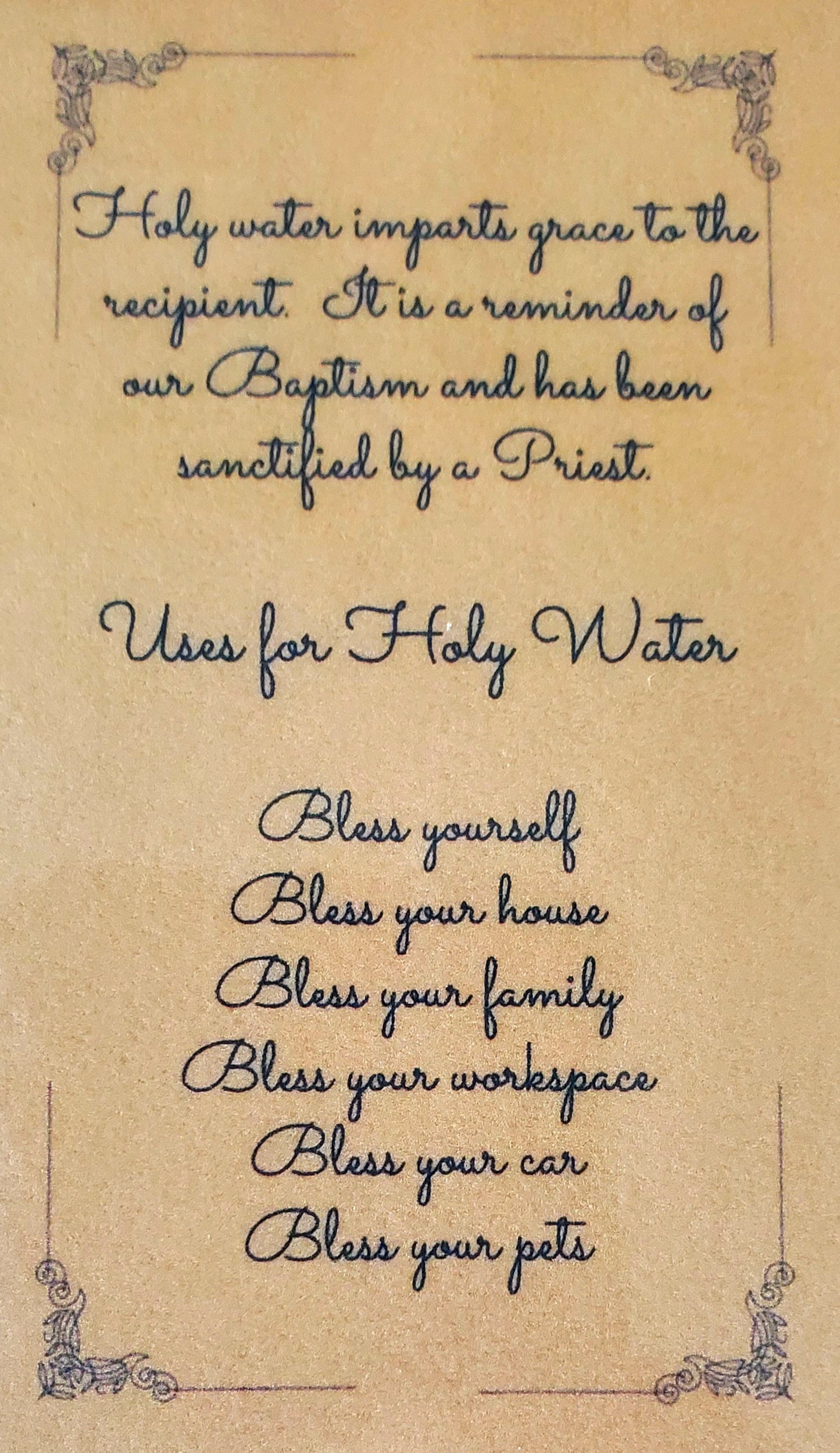 Holy Water Spray Bottle catholic gift Christian present Christmas Confirmation