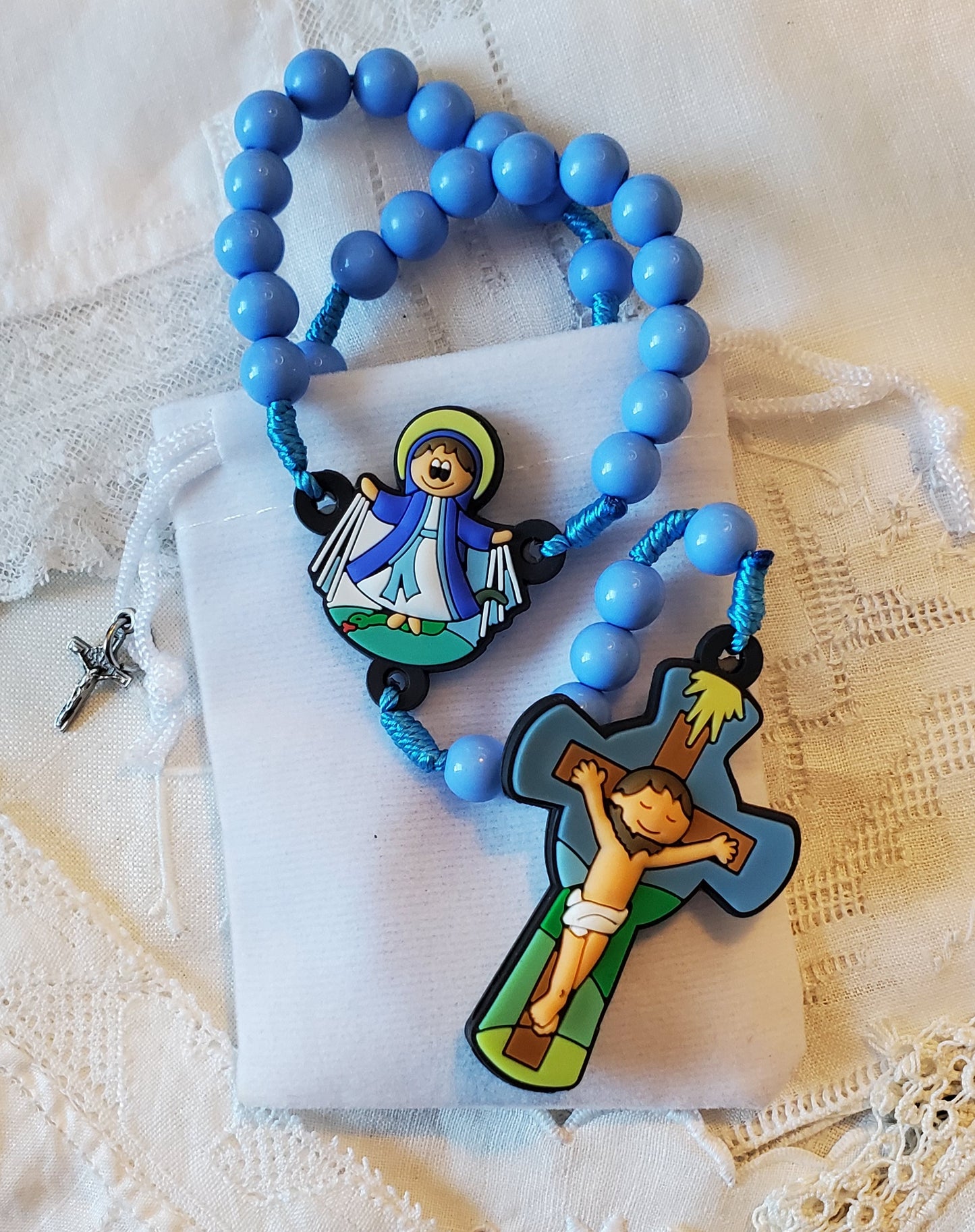 Coffret de cadeaux de petits rosaires de dévotions Notre-Dame