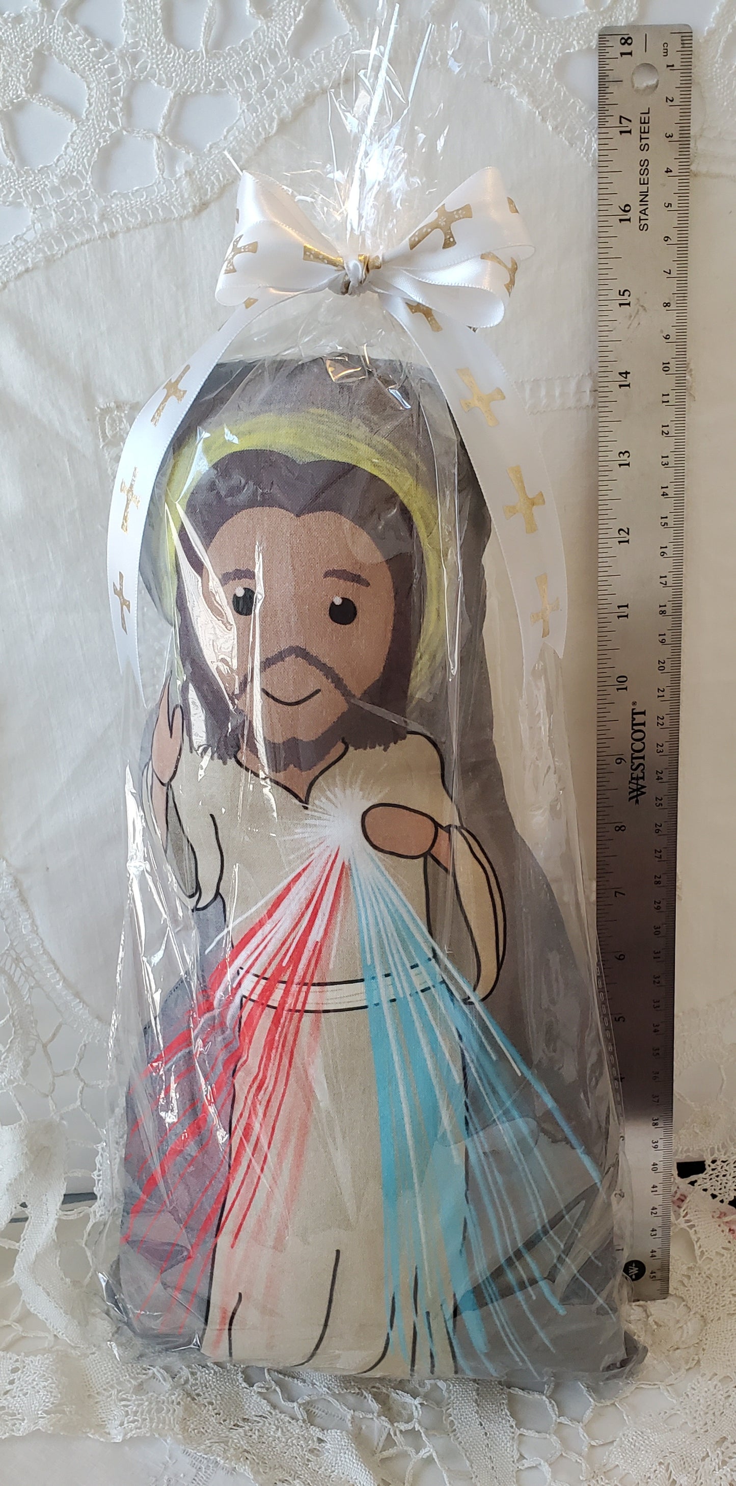 Soft Saint Dolls - Sew a Saint - full size 13", 14" and 15" dolls our Lady Jesus of Divine Mercy Saint Pope John Paul II quiet toy for kid