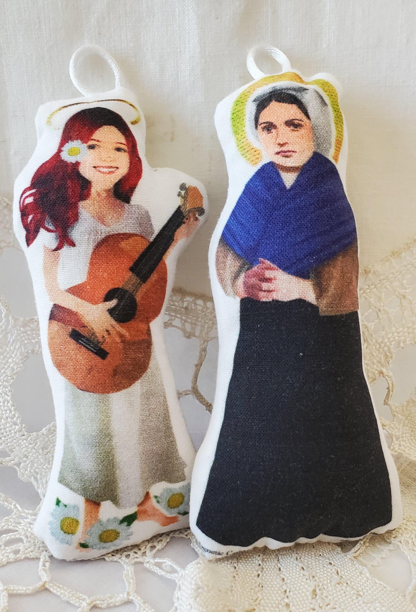 Girl Saints Soft Toy Set: Catholic Baby Quiet Toys