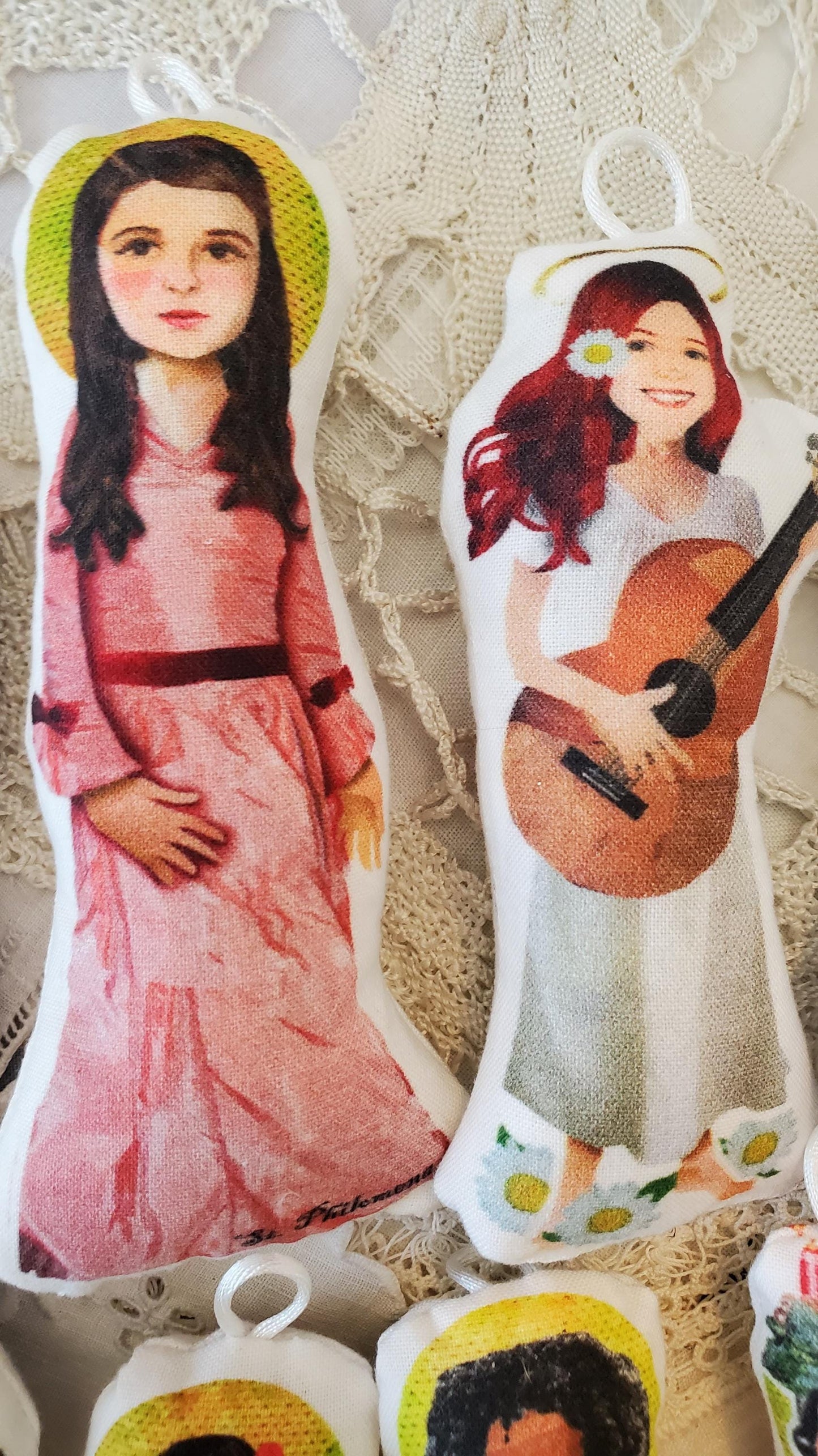 Girl Saints Soft Toy Set: Catholic Baby Quiet Toys