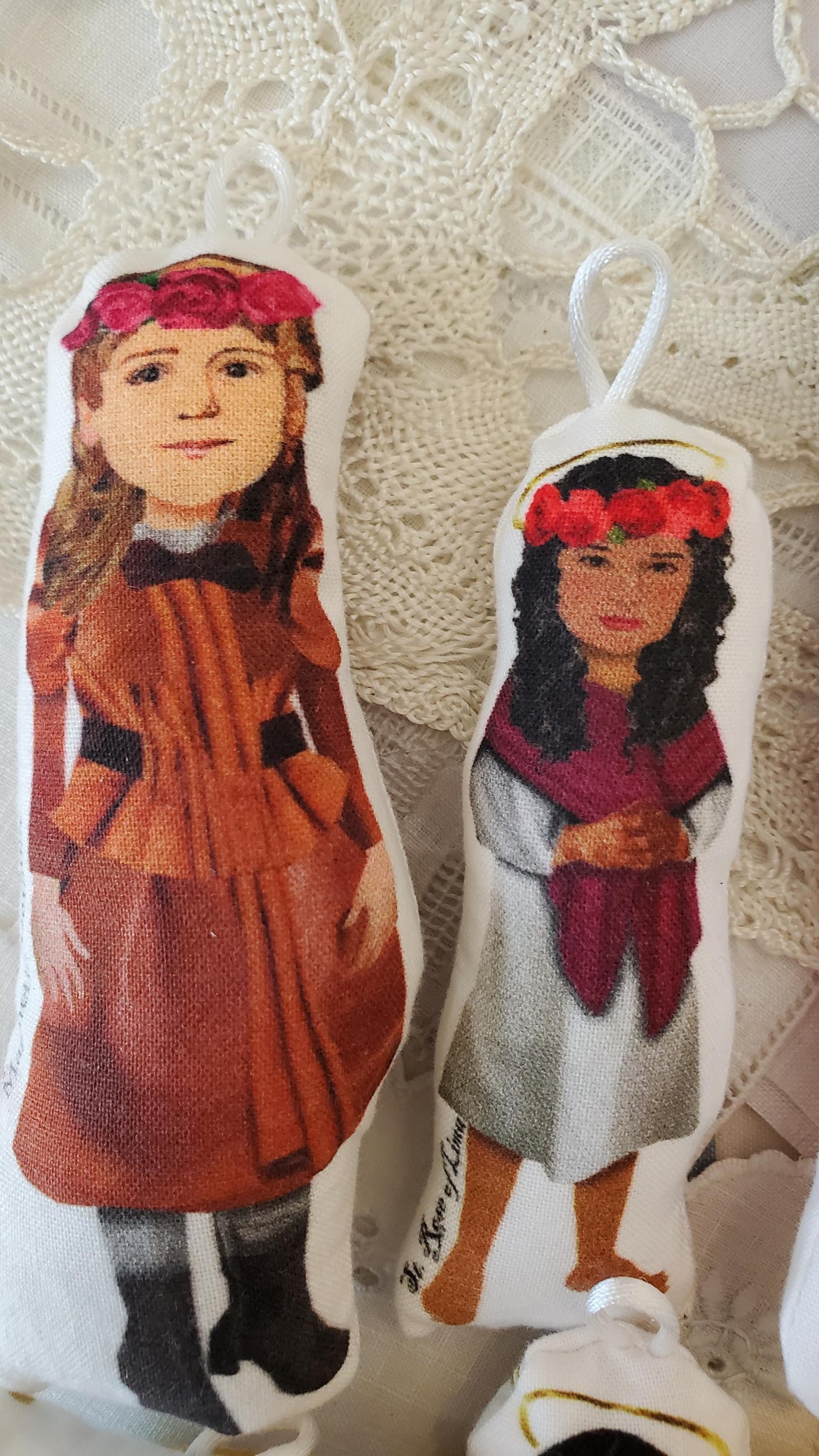 Girl Saints Soft Toy Set: Catholic Baby Quiet Toys