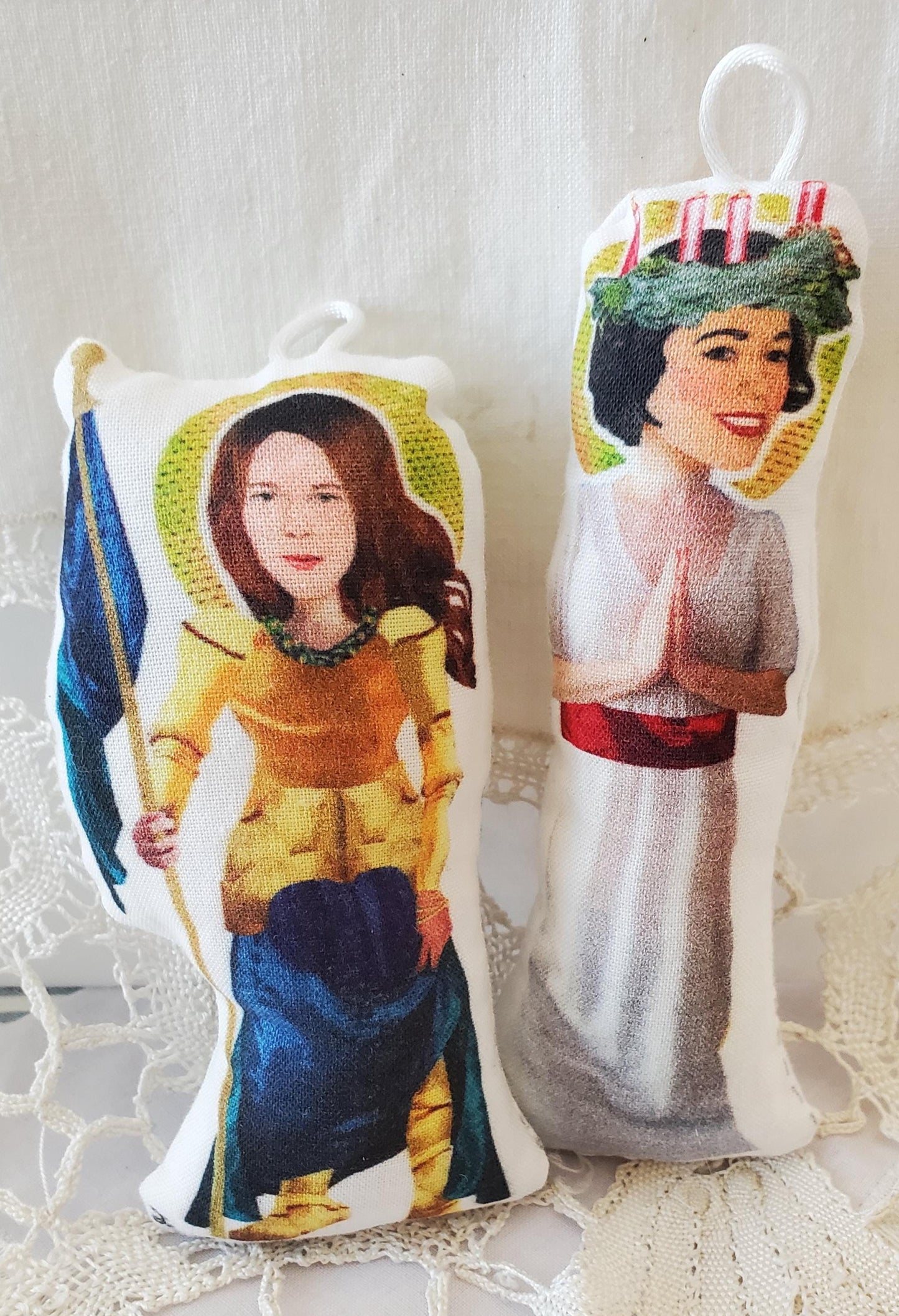 Girl Saints Soft Toy Set: Catholic Baby Quiet Toys