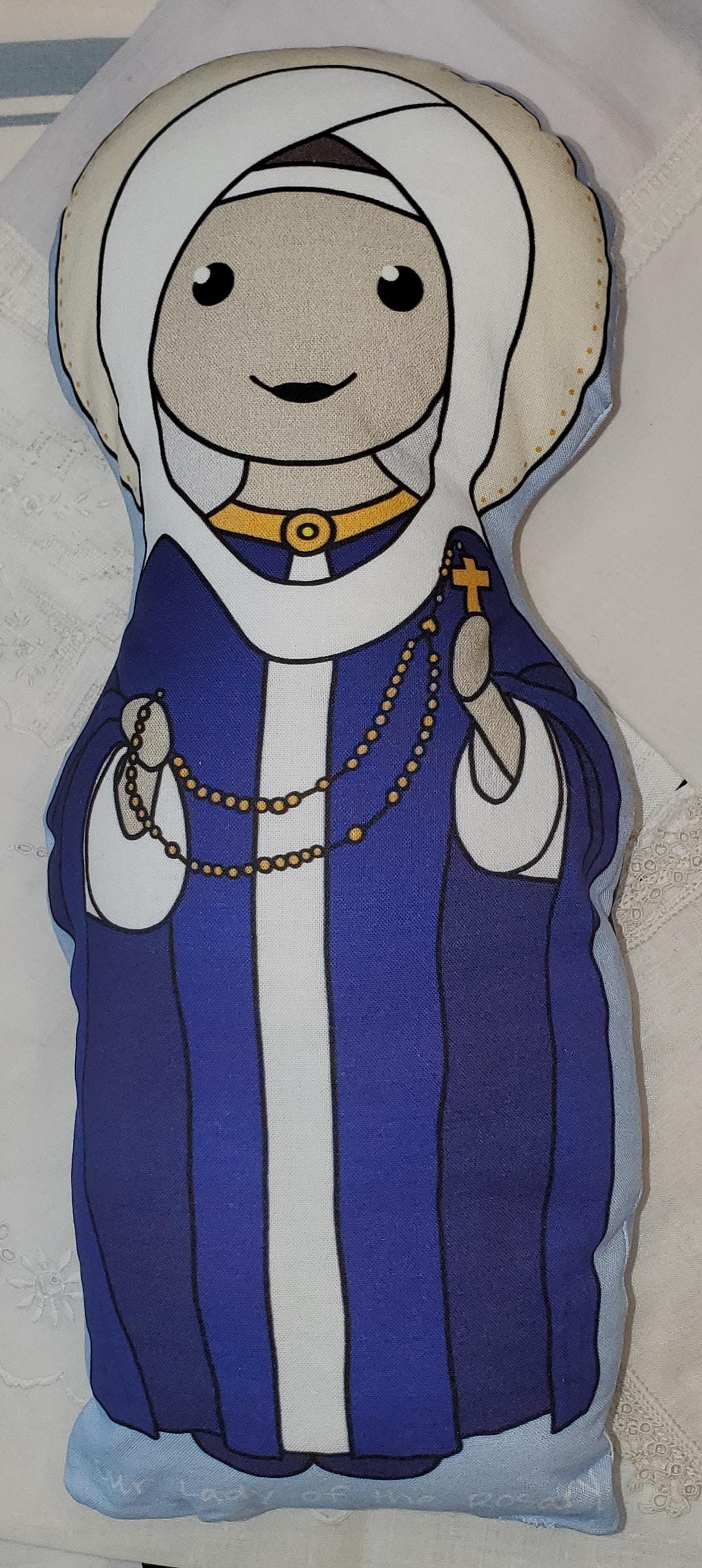 Handmade Saint Doll: Our Lady, Jesus, Pope John Paul II - Quiet Toy