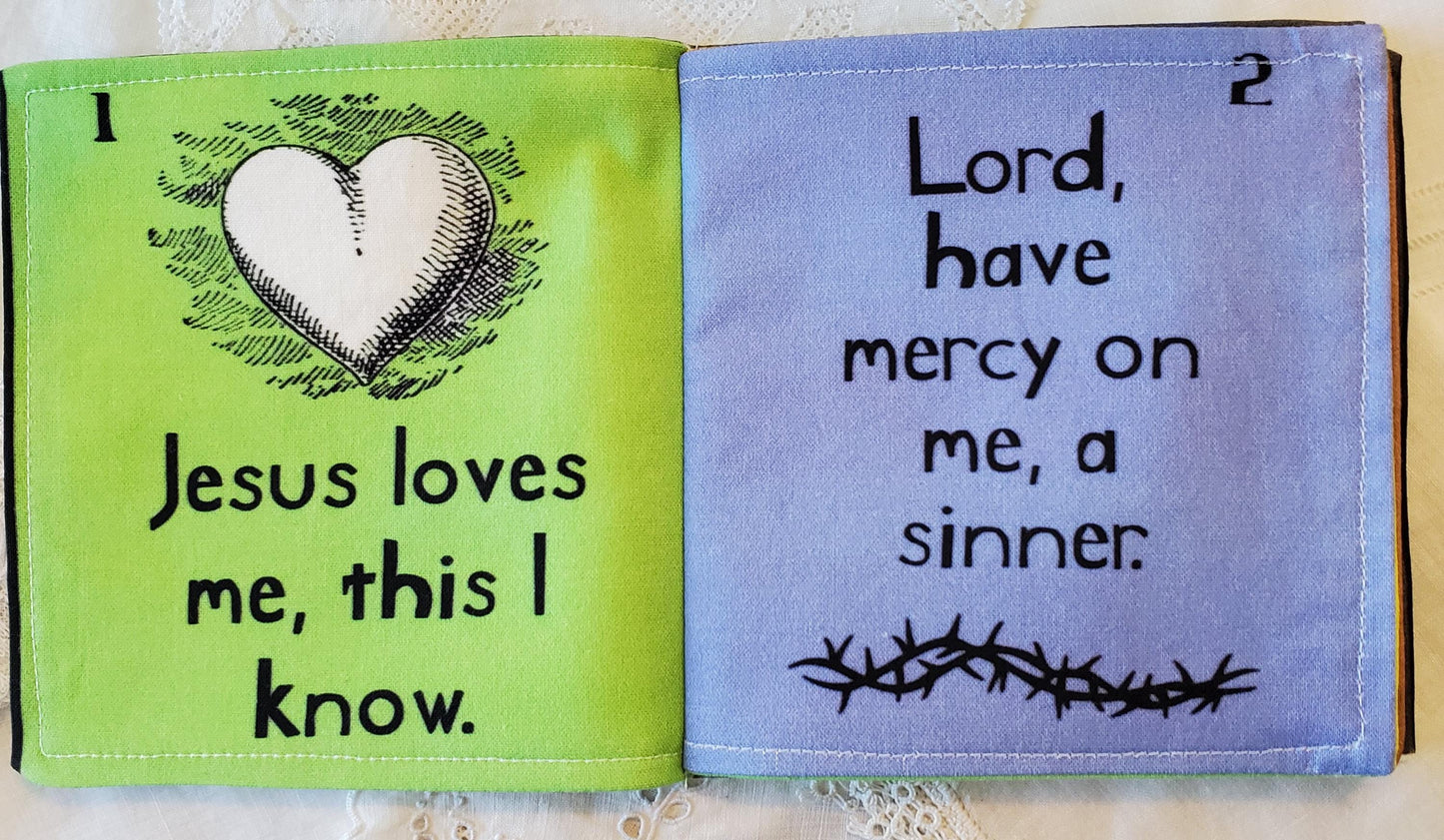Little Prayers Soft Book: Cotton Quiet Toy for Toddlers