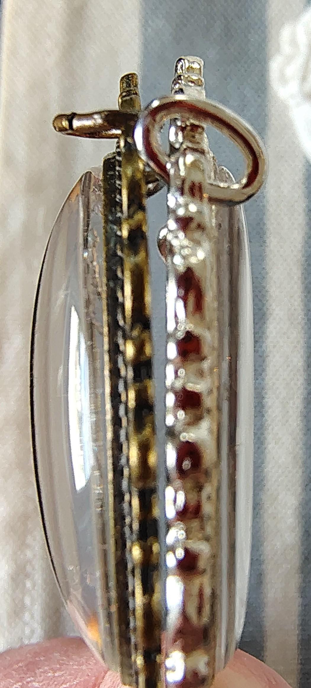 Rosary Centerpiece Bouguereau Song of the Angels Silver or Gold-Plated Catholic Chaplet connector or pendant