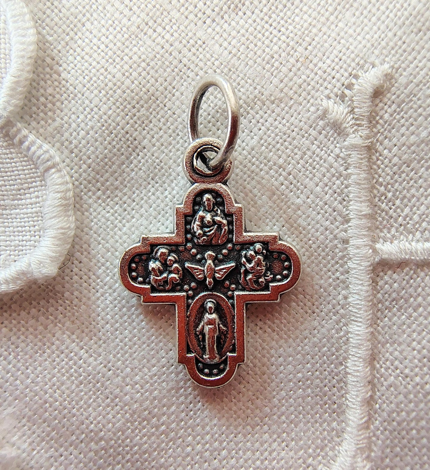 Four way medal charm bracelet size imported from Italy