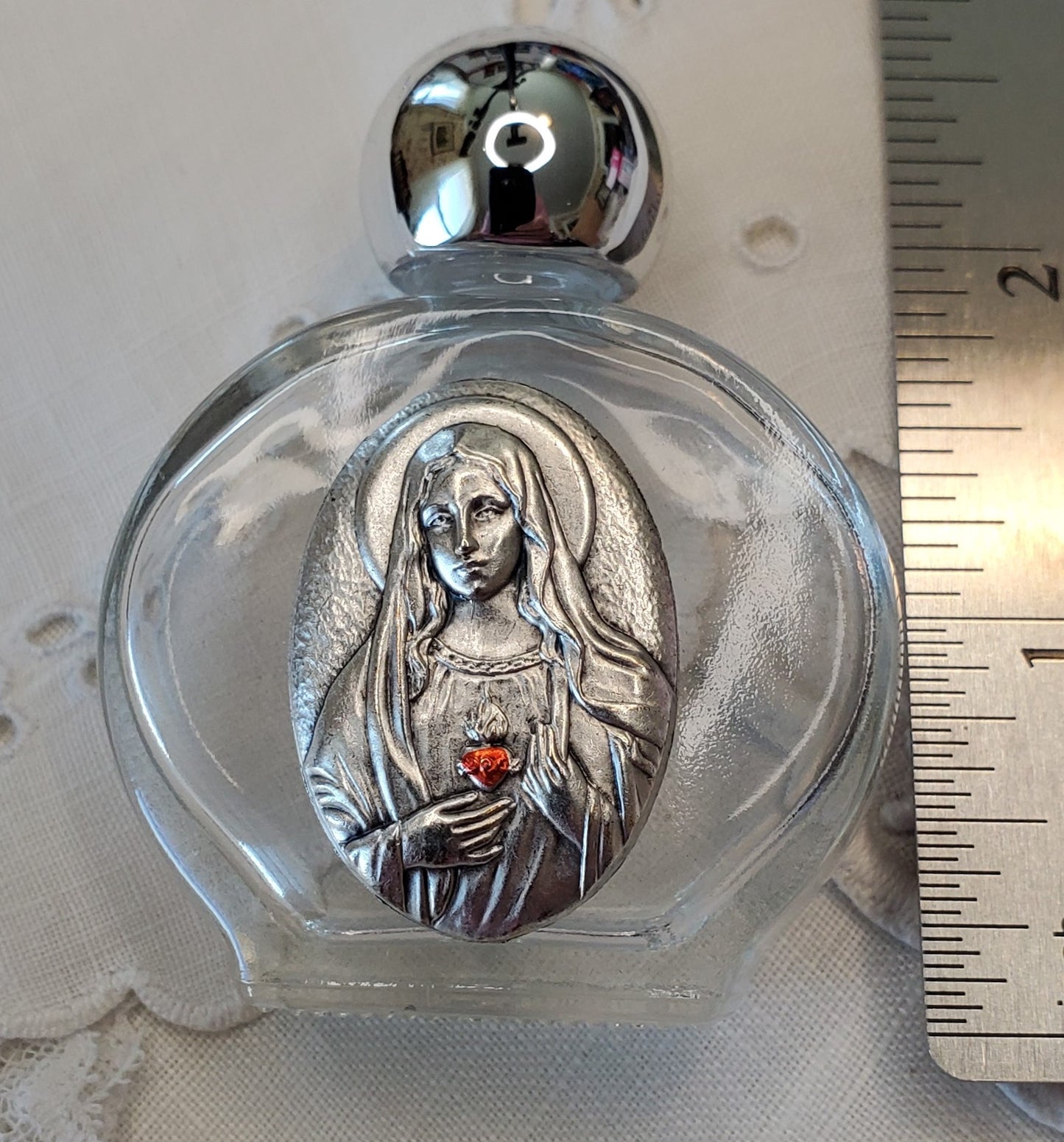 Immaculate Heart of Mary Holy Water Bottle Gift Set, Catholic present, Aqua Bendita, regalo de Battesimo, Baptism gift, 1st first communion, confirmation keepsake, Easter Gift