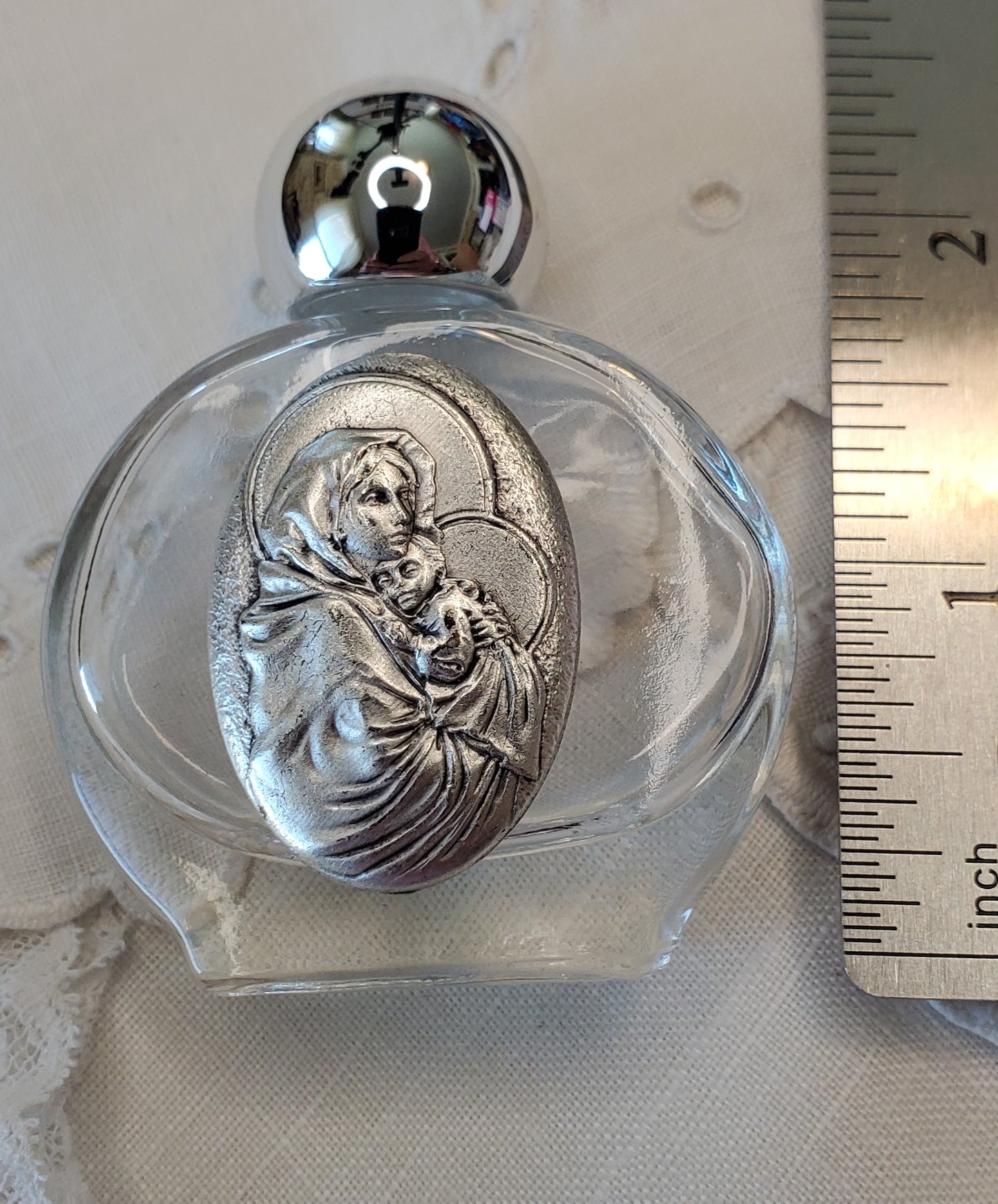 Madonna of the Streets Holy Water Bottle Gift Set, Catholic present, Aqua Bendita, regalo de Battesimo, Baptism gift, 1st first communion, confirmation keepsake