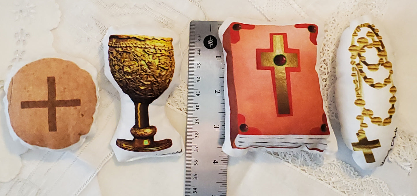 Nous allons à la messe Peluches Cadeau de baptême catholique Cadeau de Noël Eucharistie Catéchisme Bébé Enfant Tout-petit Anniversaire Messe religieuse chrétienne