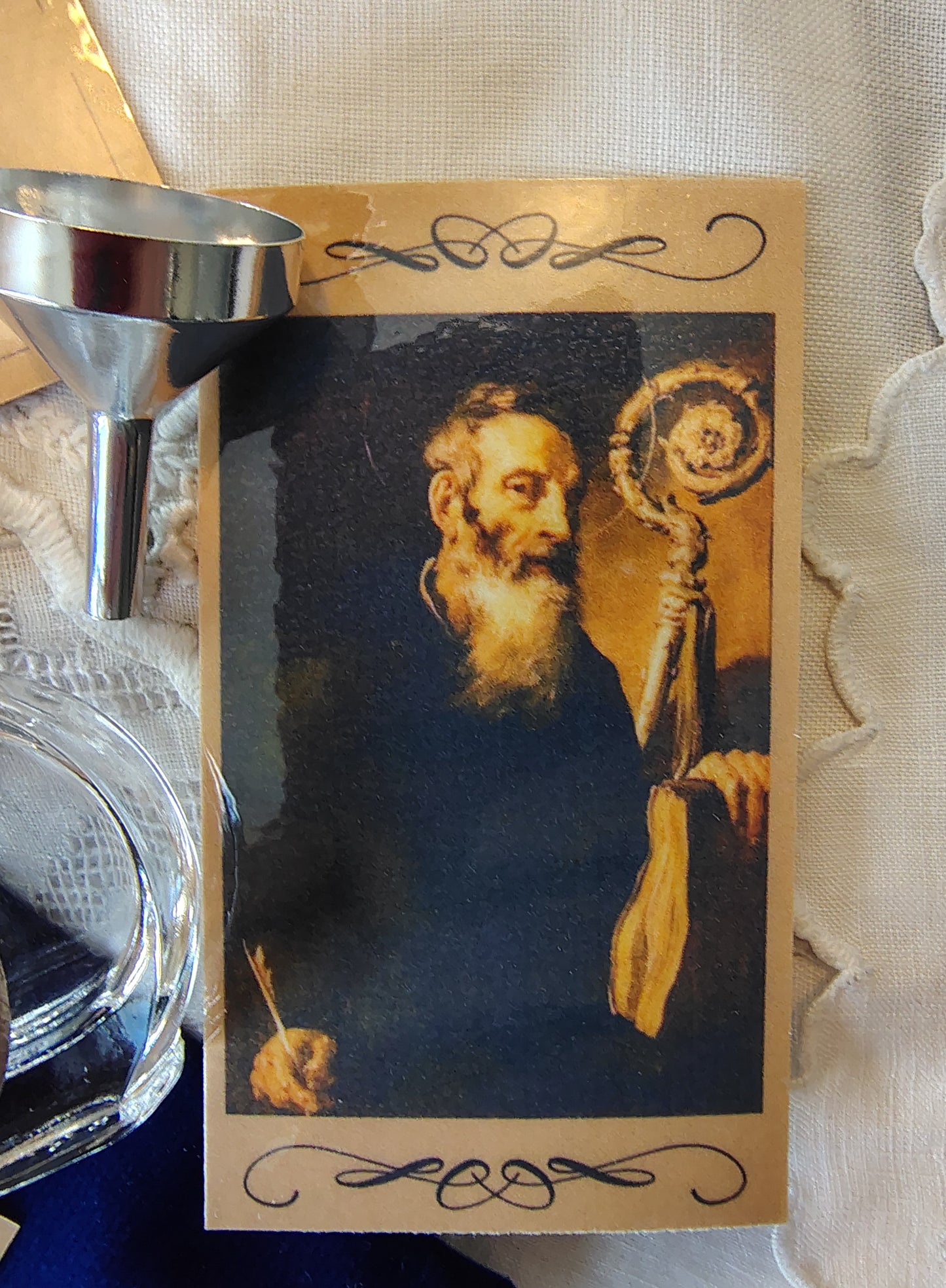 Saint Benedict Holy Water Bottle Gift Set, Catholic present, Aqua Bendita, regalo de Battesimo, Baptism gift, 1st first communion, confirmation keepsake