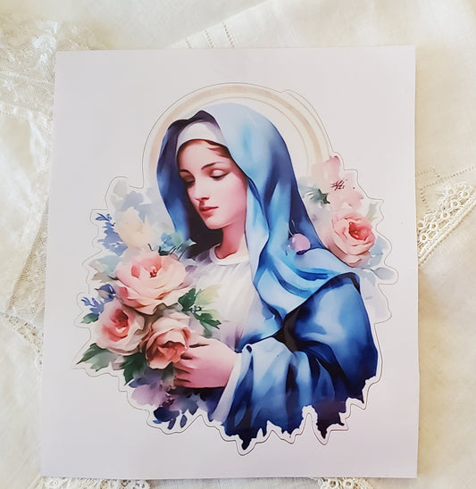 Our Lady with Flowers