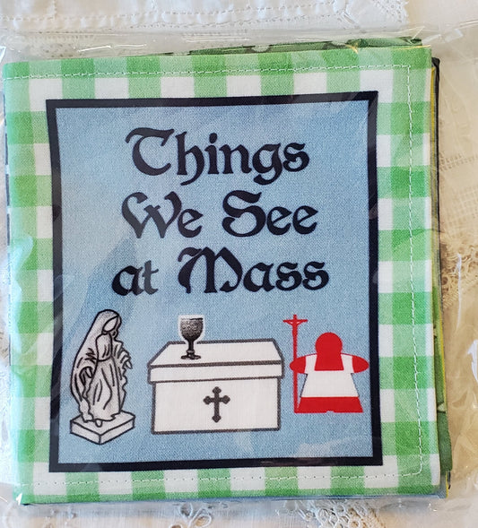 Quiet Soft Book for Mass "Things We See at Mass"