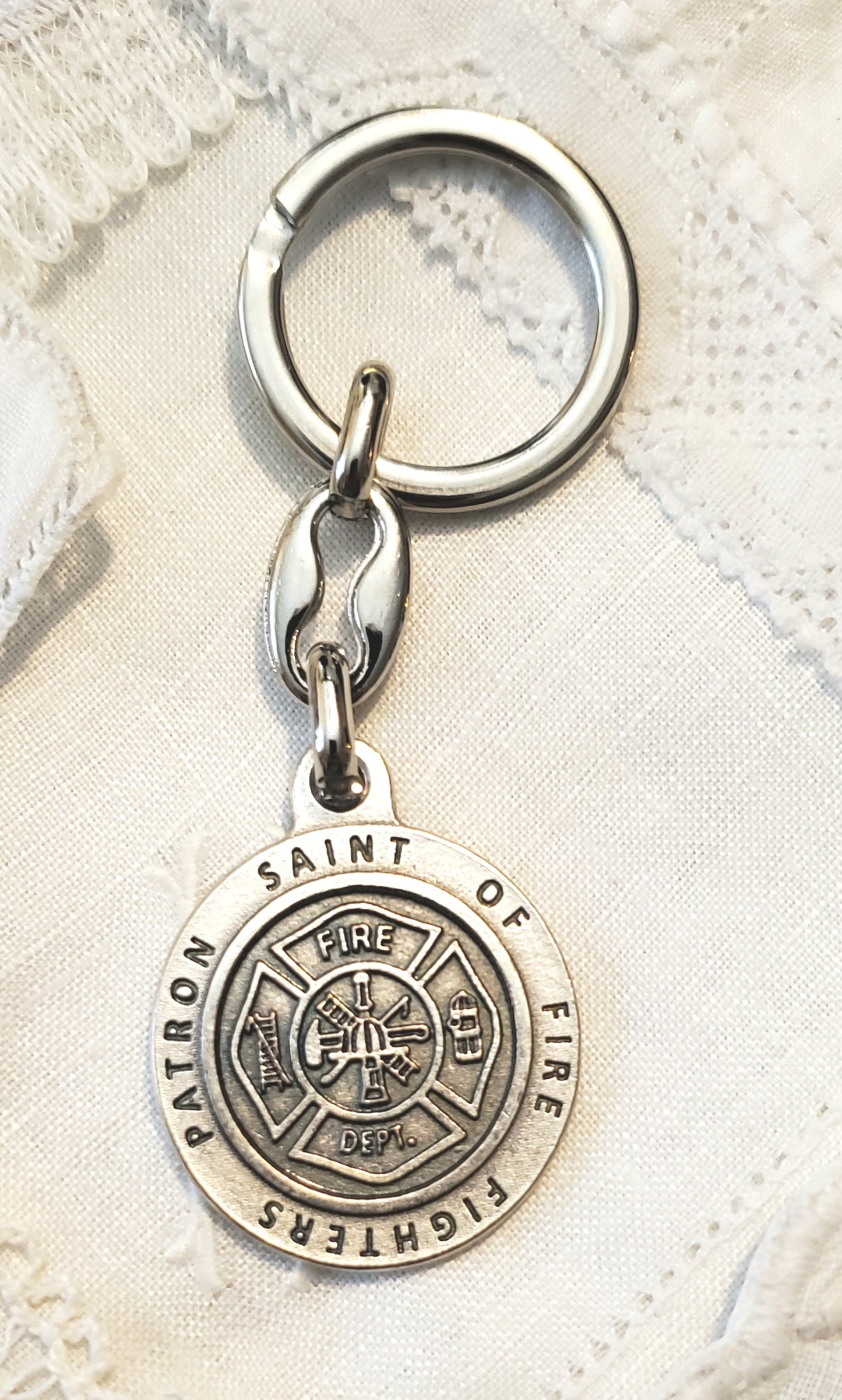 Saint Florian - Patron Saint of Firefighters Keychain