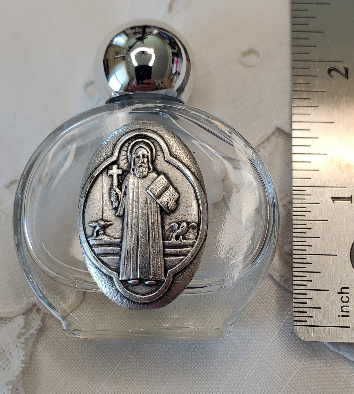 Set de regalo de agua bendita de San Benito Regalo católico Confirmación Primera Comunión Primera Comunión Bautismo Boda Regalo de Navidad