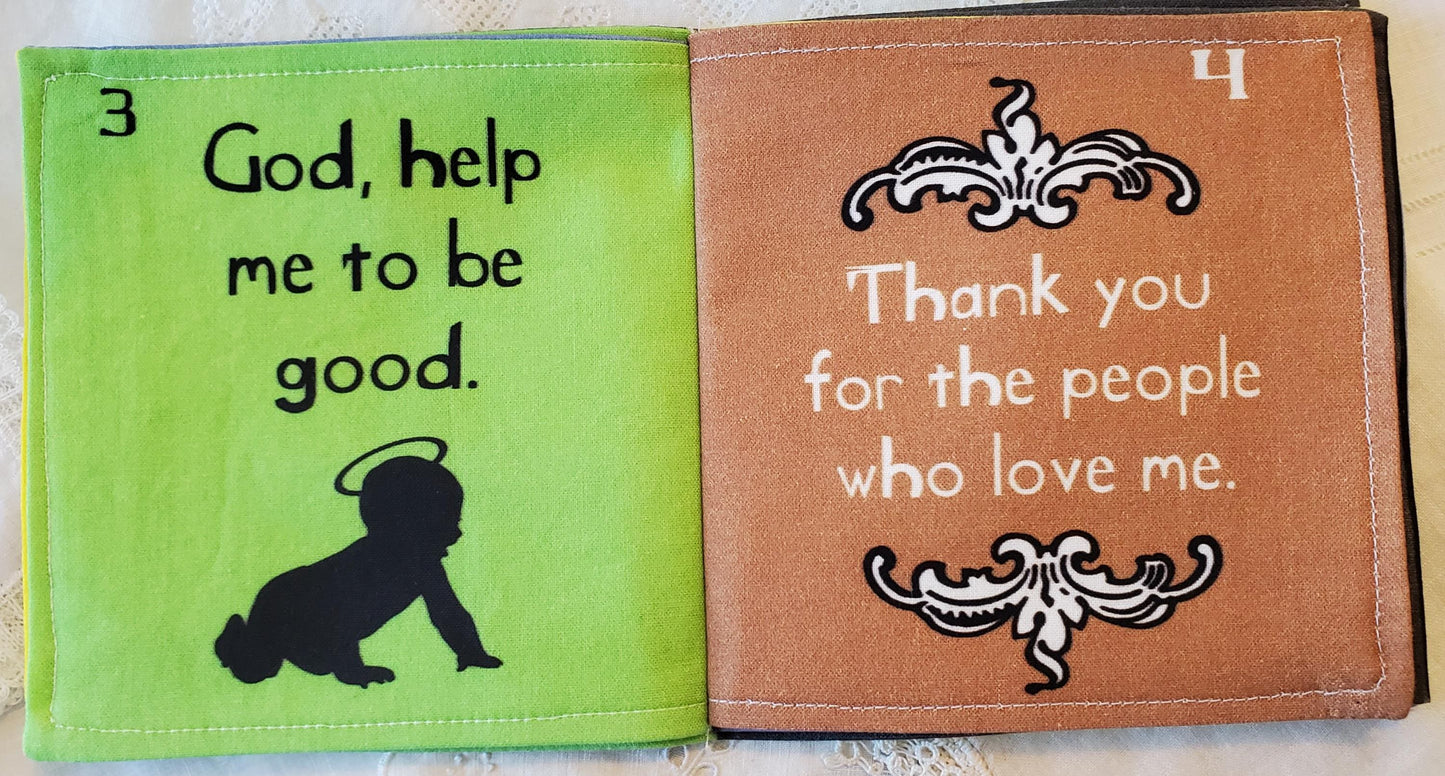 Little Prayers Soft Book: Cotton Quiet Toy for Toddlers